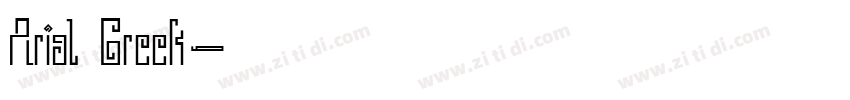 Arial Greek字体转换